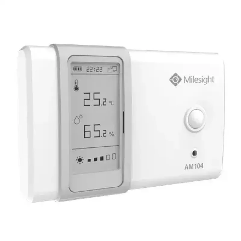 Vidaus aplinkos stebėjimo jutiklis Milesight AM104-868M LoRaWAN – temperatūra ir drėgmė
