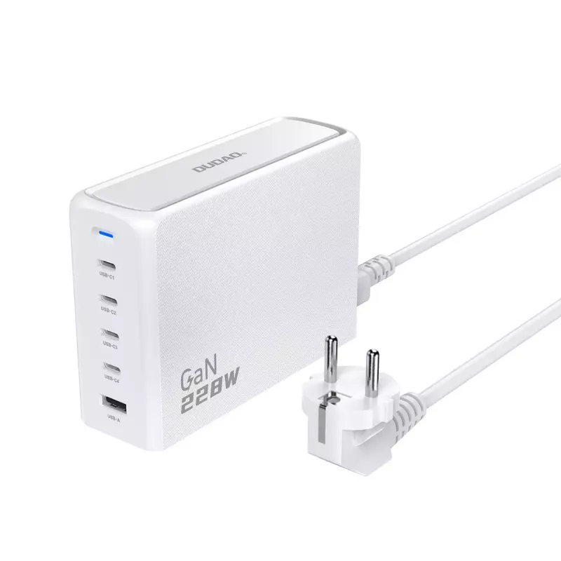 Kroviklis DUDAO A228EU 228W GaN 4xUSB-C 1xUSB-A