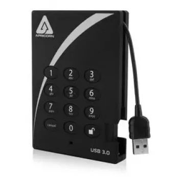 Išorinis kietasis diskas Apricorn 1TB USB Type-A 3.2 Gen 1 Aegis Padlock Fortress