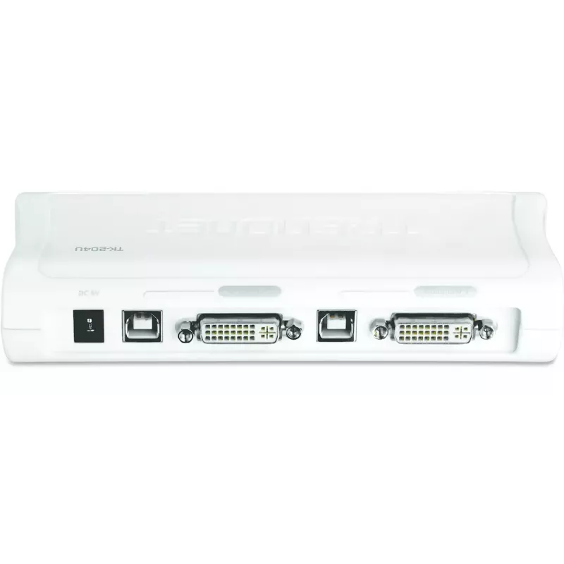 KVM jungiklis Trendnet TK-204UK 2 prievadų DVI USB su garso komplektu