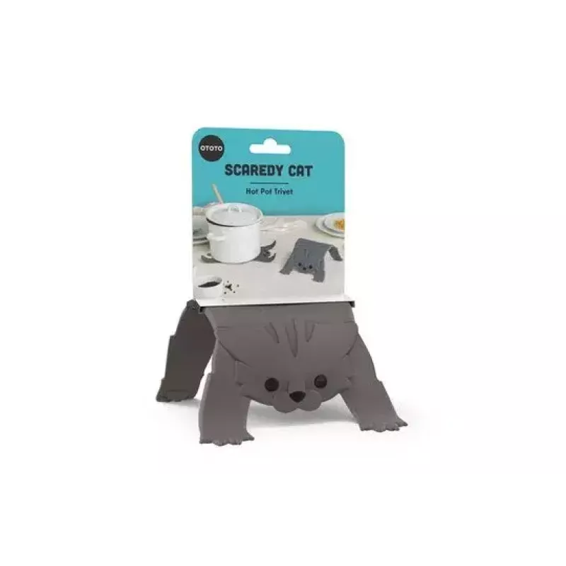Trivet Ototo Design Scaredy Cat silikoninis 139,7x266,7x5,08 mm