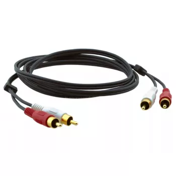 Garso kabelis Kramer Electronics C-2RAM/2RAM-3 0,9 m 2xRCA juodas