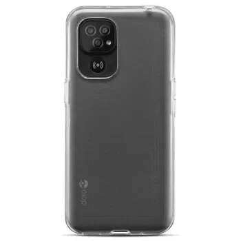 Mobiliojo telefono dėklas Doro 8161, skirtas Doro 8110, silikoninis, permatomas, 15,5 cm (6,1 colio) ekranams