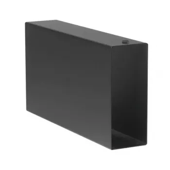 Išorinis vaizdo plokštės korpusas Sonnet DM-ENC-1M-D — aliumininis, juodas, 88×424×228 mm