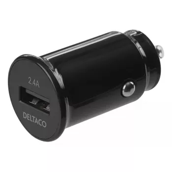 Automobilinis įkroviklis Deltaco USB-CAR123 Universalus Juodas