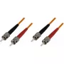 Skaidulinis optinis kabelis DELTACO FB-35, OM1 62.5 µm, 5 m, 2×ST pilnas dupleksas