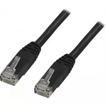 Deltaco TP-611S RJ-45 Cat6 tinklo kabelis 1,5 m juodas
