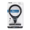 Padidinamasis stiklas Carson LumiCraft 2x su LED apšvietimu, baterijomis, juodas, 135×23×226 mm