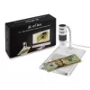 Skaitmeninis mikroskopas Carson EFLEX 300x, 75–300x didinimas, 1600×1200 kamera, pilkai baltas
