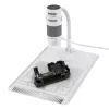 Skaitmeninis mikroskopas Carson EFLEX 300x, 75–300x didinimas, 1600×1200 kamera, pilkai baltas