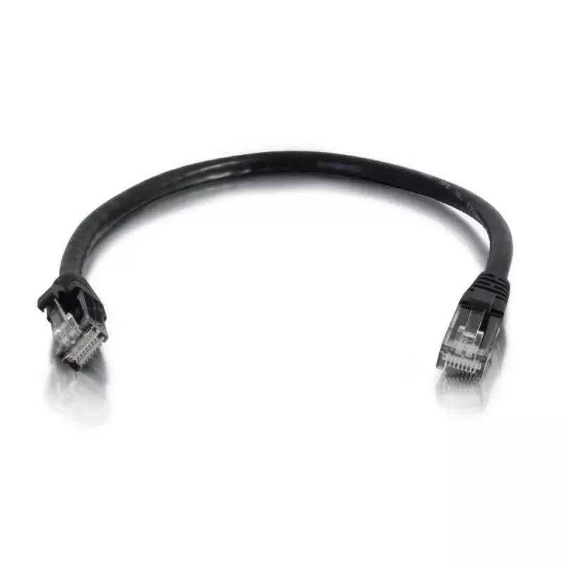 C2G 0,5 m Cat5e UTP tinklo kabelis juodas