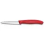 Virtuvinis peilis Victorinox Swiss Classic 8 cm daržovių peilis raudonas — 8 cm ašmenys, plastikinė rankena