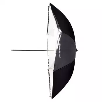 Elinchrom 26358 Reflektorinis skėtis juodas peršviečiamas baltas, 85 cm skersmuo