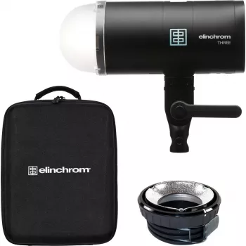 Studijinis blykstės rinkinys Elinchrom THREE 400Ws, didelės spartos sinchronizacija iki 1/8000s