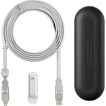 Rolling Square inCharge XL 3m Baltas – USB įkrovimo ir duomenų laidas, 3 m, baltas