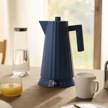 Elektrinis virdulys Alessi Plissé 1,0 L 2200 W mėlynas, termoplastinė derva, paslėptas pagrindas, automatinis išsijungimas