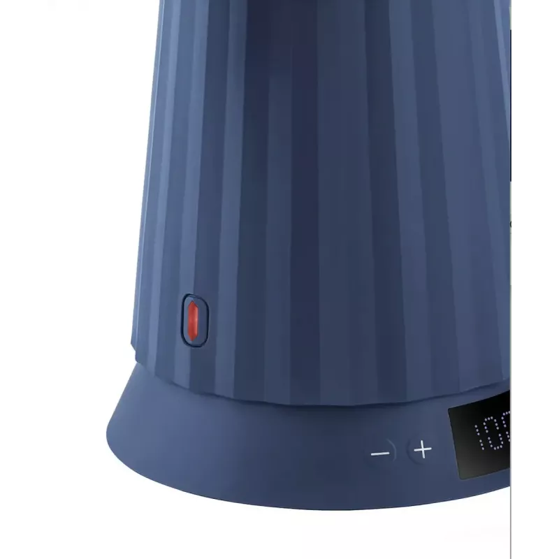Elektrinis virdulys Alessi Plissé 1,0 L 2200 W mėlynas, termoplastinė derva, paslėptas pagrindas, automatinis išsijungimas