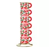 BIALETTI PFRUIT007 Espresso puodelių rinkinys – 6 vnt., 60 ml, keramika, rožiniai