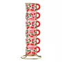 BIALETTI PFRUIT007 Espresso puodelių rinkinys – 6 vnt., 60 ml, keramika, rožiniai