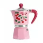 Moka puodas BIALETTI Rainbow 3 puodeliams Fruit Vibes rožinis