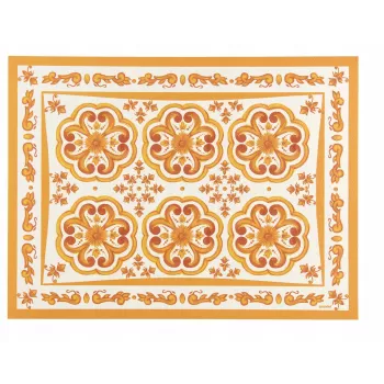 Staltiesėlė Guzzini BLUES Amber 127901151 – apvali PVC staltiesėlė, gintaro spalva
