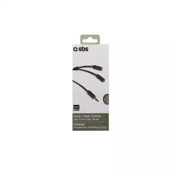 SBS Audio stereo kabelis 3,5 mm lizdu su dalikliu