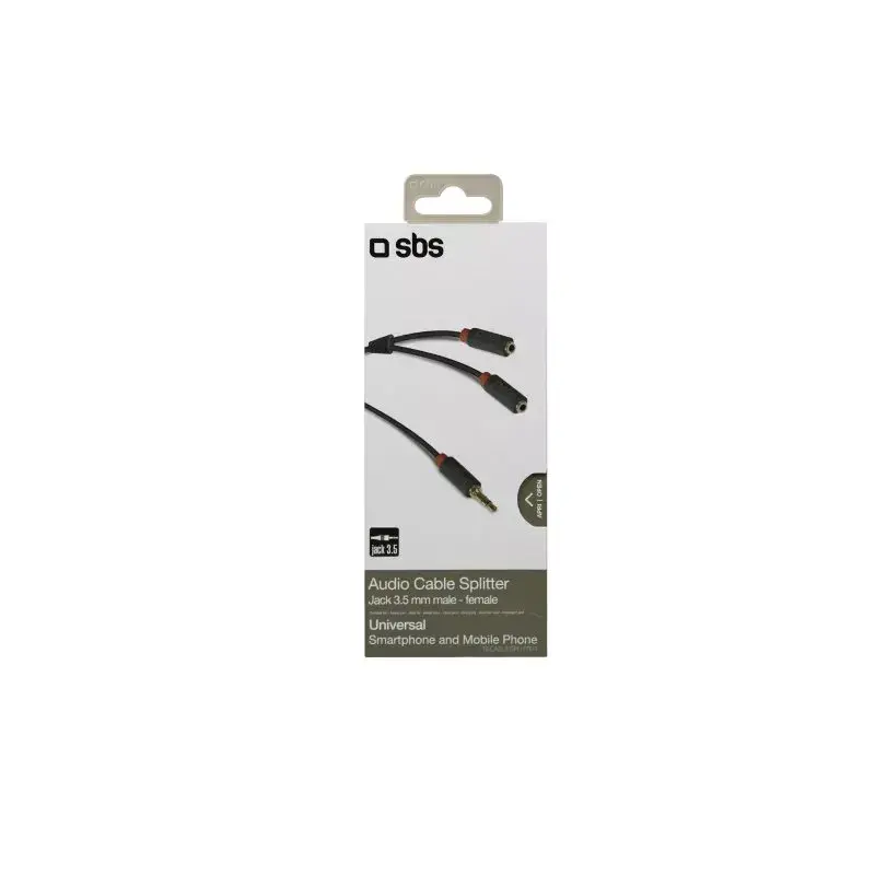 SBS Audio stereo kabelis 3,5 mm lizdu su dalikliu