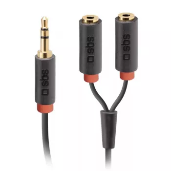 SBS Audio stereo kabelis 3,5 mm lizdu su dalikliu
