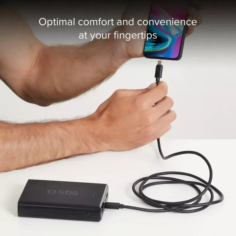 Duomenų ir įkrovimo laidas SBS TECABLETCC31K USB C 1,5 m USB 3.2 Gen 1