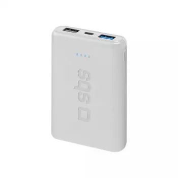 Nešiojamas išorinis akumuliatorius SBS 5000 mAh, balta