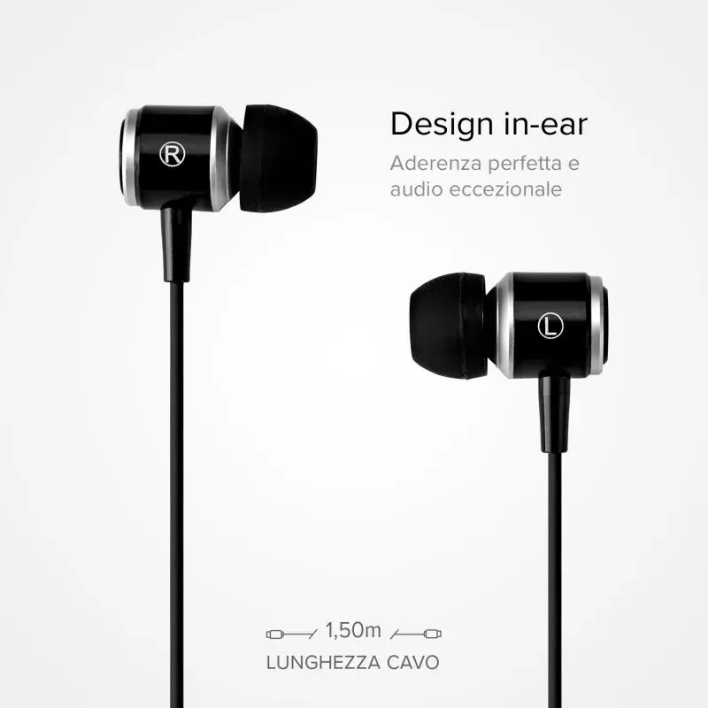 Ausinės SBS TEEARTYCK laidinės, USB Type-C, juodos