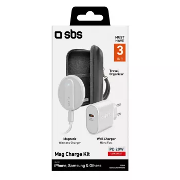 Nešiojamas įkroviklis SBS Always on Charge KIT 10000mAh