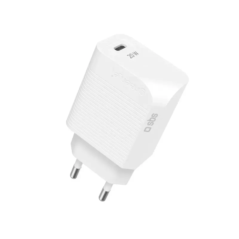 Mobiliojo įrenginio įkroviklis SBS GRETR1CPD20W Universal White AC Greitasis įkrovimas