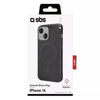 Dėklas SBS TEMAGCOVRUBIP1461K, skirtas iPhone 14, 15,5 cm, juodas