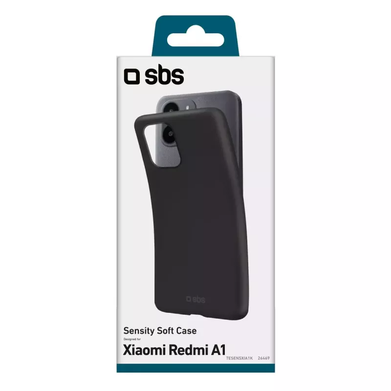 Dėklas SBS Sensity Xiaomi Redmi A1 16,6 cm Juodas
