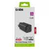 SBS Mobilus vidinis AC greitasis įkroviklis TETRGAN1C65W — 100–240V, 1x USB-C, juodas, telefonui, planšetei, nešiojamam kompiuteriui, laikrodžiui, ausinėms