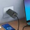 SBS Mobilus vidinis AC greitasis įkroviklis TETRGAN1C65W — 100–240V, 1x USB-C, juodas, telefonui, planšetei, nešiojamam kompiuteriui, laikrodžiui, ausinėms