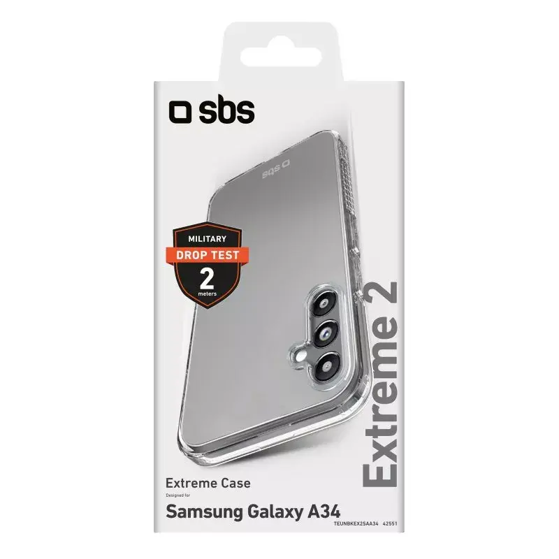 Dėklas SBS Extreme X2 Samsung Galaxy A34 16,8 cm Skaidrus