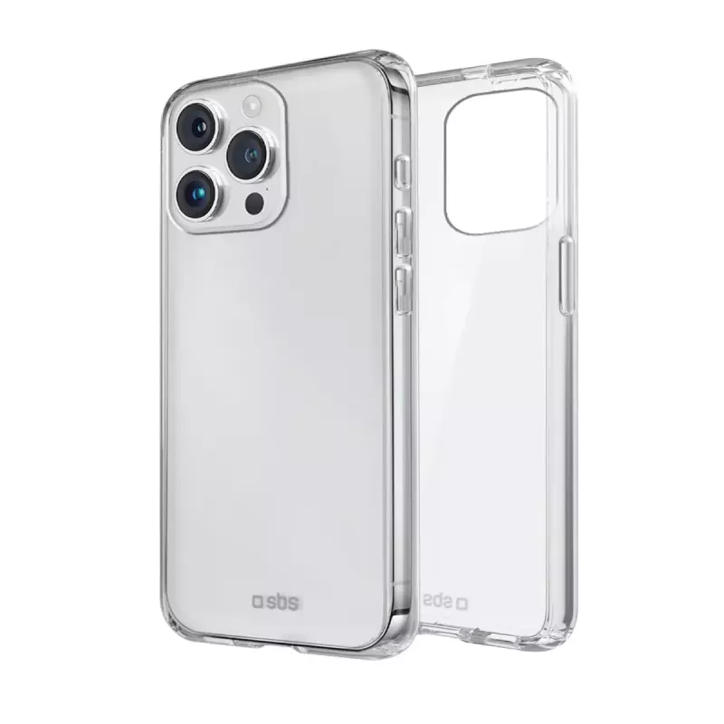 SBS TESKINIP1561PT permatomas dėklas, skirtas iPhone 15 Pro, 15,5 cm