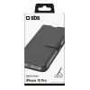 Dėklas su pinigine SBS TEBKWALIP1561PK, skirtas iPhone 15 Pro 6,1 colio, juodas