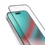 Apsauginis stiklas SBS iPhone 15 Pro ekranui ir nugarėlei, silikoniniai kraštai + grūdintas stiklas, permatomas, 1 vnt.