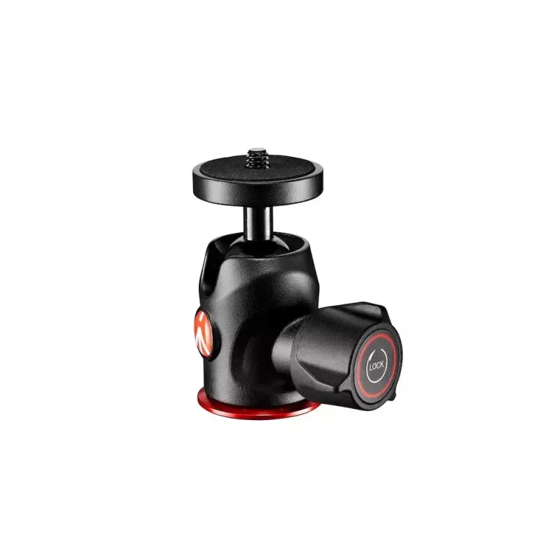 Galvos trikojui Manfrotto 492 Centre Ball Head juoda raudona 1/4 colio