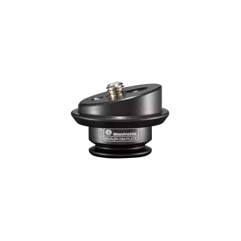 Manfrotto MVAQR-GIM-PLATE tvirtinimo plokštė, aliuminis, juoda, 50 mm x 35 mm