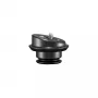 Manfrotto MVAQR-GIM-PLATE tvirtinimo plokštė, aliuminis, juoda, 50 mm x 35 mm