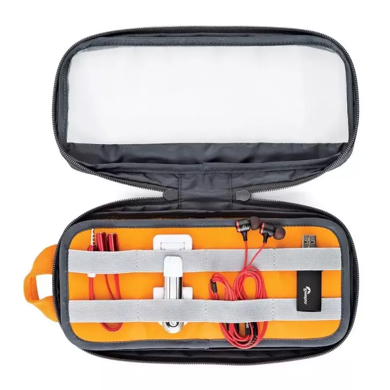 Lowepro Pouch Medium GearUp GL LP37139-GRL Nailono Ripstop Poliesteris Oranžinė Pilka 280x45x140 mm