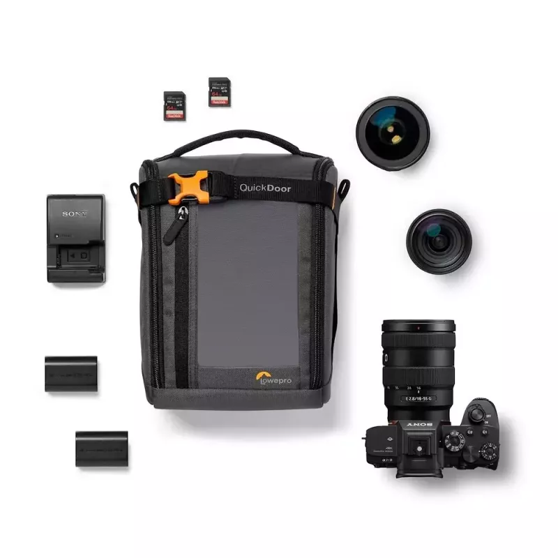 Kuprinės organizatorius Lowepro GearUp Creator Box L II juoda pilka Sony Alpha9