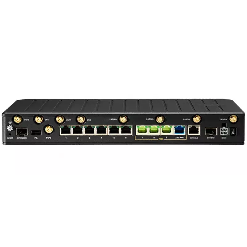 CradlePoint E300C-18B belaidis maršrutizatorius su NetCloud Enterprise Branch – Wi‑Fi 6 dvejopos juostos, 10GbE, 4G LTE, 5x RJ‑45