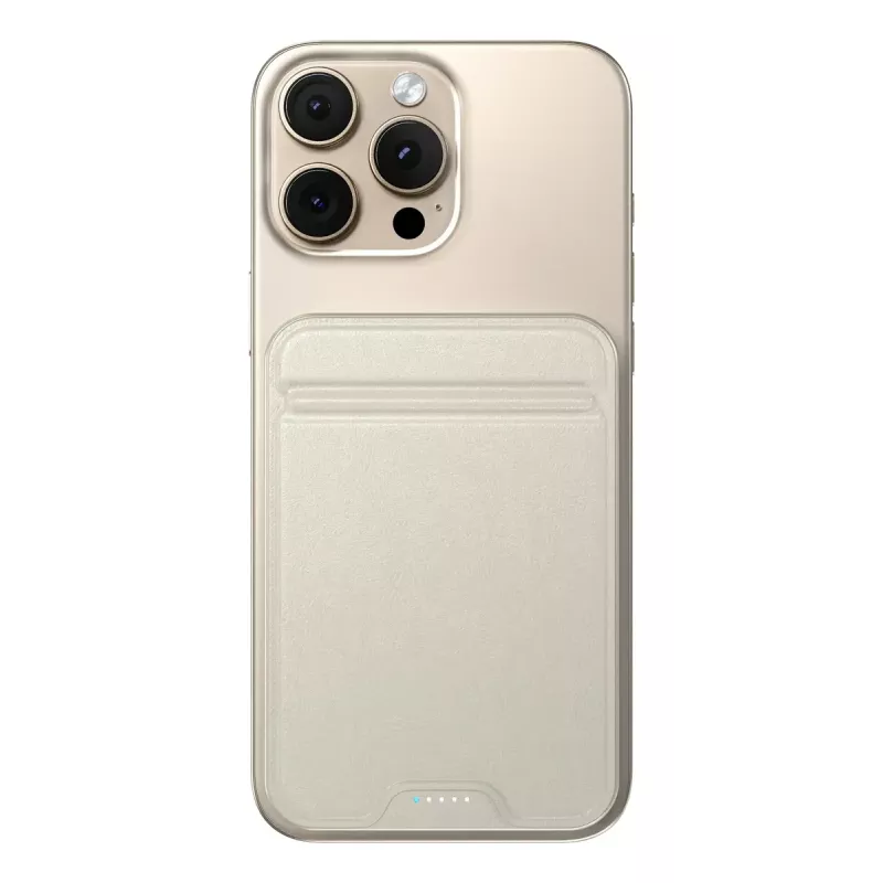 Nešiojamas powerbank'as Satechi ST-B10Q2SW 10000 mAh, belaidis įkrovimas, smėlio spalvos