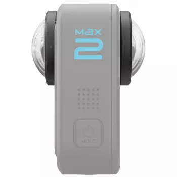 Lęšių atnaujinimo rinkinys GoPro MAX2 — keičiamieji lęšiai (2 vnt.), montavimo įrankis, mikropluošto šluostė, juoda, 25×25×12 mm