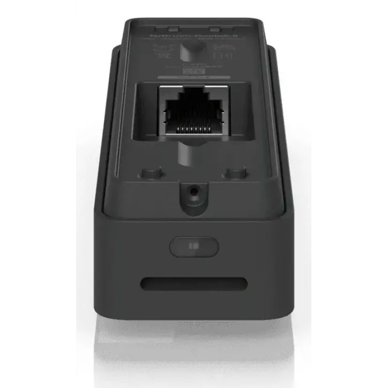 Vaizdo skambutis UBIQUITI Doorbell Lite Black – laidinis PoE, 5 MP, 2560×1920, IPX5, metalinis ir polikarbonatinis korpusas